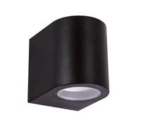 Zarivy Applique extérieure ronde GU10 12 W IP54 Ø68 noire, étanche, idéale pour l'éclairage extérieur et les zones humides.