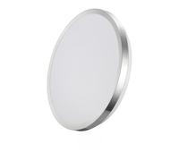 Zarivy Applique Super LED de surface 24 W 2490 lm 4000 K Ø38 x 5 cm, cadre chromé, idéale pour éclairer les espaces intérieurs et extérieurs.