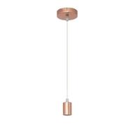 Zarivy Armature suspendue lumineuse, finition or rose, avec base E27, idéale pour la décoration intérieure et les ambiances élégantes.