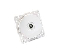 Zarivy B1226395 Connecteur 1 Voie Blanc pour Prise Allemande/française, idéal pour installations audiovisuelles et connexions TV, Image