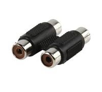 Zarivy Connecteur audio/vidéo RCA mâle vers mâle, 2 connecteurs, noir, idéal pour connecter des appareils audio et vidéo.
