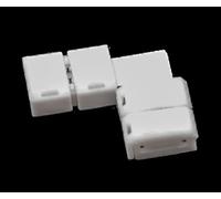 Zarivy Connecteur d'angle de 8 mm pour bande LED - Lot de 2 pièces, idéal pour assembler des bandes LED d'angle et faciliter l'installation.