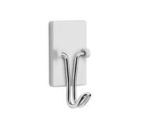 Zarivy Crochet adhésif blanc avec crochet mobile, idéal pour organiser les espaces et maximiser le stockage.