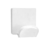 Zarivy Crochet adhésif métallique Blanc avec Base résistante, idéal pour Organiser des espaces et accrocher des Objets sur des Surfaces Lisses.