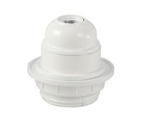 Zarivy Douille bakélite semi-rose E27, couleur blanche, design élégant, idéal pour l'éclairage décoratif intérieur.
