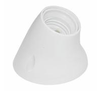 Zarivy Douille E-27 incurvée, base filetée, compatible avec les ampoules standard, idéale pour l'éclairage intérieur et extérieur.
