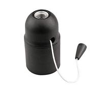 Zarivy Douille E27 noire avec interrupteur lisse, idéale pour l'éclairage des pièces et réglable en marche/arrêt.