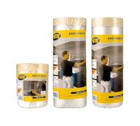 Zarivy Film transparent avec ruban de peintre, facile à appliquer, résistant et polyvalent, idéal pour protéger les surfaces lors de la peinture ou de la décoration.