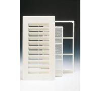 Zarivy Grille de Ventilation 270 x 140 mm avec moustiquaire Blanche, idéale pour permettre la Circulation de l'air et empêcher l'entrée d'insectes.