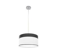 Zarivy Suspension 1 x E27 avec finition chromée et bois noir, dimensions Regx40 x 40 cm, idéal pour la décoration et l'ambiance des espaces.