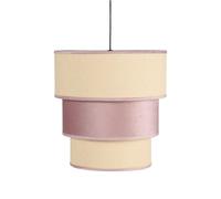 Zarivy Suspension 3 abat-jours E27, finition rose, diamètre 37 cm, idéal pour l'éclairage décoratif dans les espaces modernes.