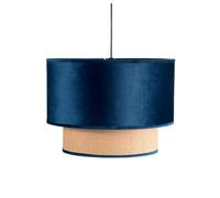 Zarivy Suspension LED 2 abat-jour, E27, 40 x 40 cm, couleur bleue, idéale pour éclairer les salons et salles à manger.