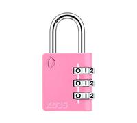 ZARKER XD35 Petit et Robuste Cadenas à Combinaison à 3 Chiffres pour Valise, Casier, Gym, Portail, Cabanon, Boîte à Outils, Porte avec Code - Rose 1paquet