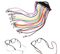 ZARRS Cordon Lunettes,Verres de Cordon 12 pièces Multicolore Chaîne de Lunettes pour Lunettes de Sport de Sport en Plein Air 12 Couleurs