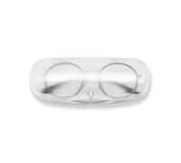 ZARSIO Lot de 3 étuis à lunettes rigides en plastique translucide givré avec fermeture magnétique, Whitex1, taille unique