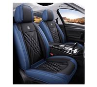 ZARUXCHA Housse De Siège Voiture pour Mazda CX-5 Grand Touring, Imperméables Cuir Respirant Protection Siege Cuir, 5 Seats Full Set Standard(C(Blue-Black))