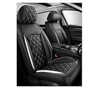 ZARUXCHA Housse Siege Voiture pour Ford Mondeo Wagon '07 BA7 2007-2014, Ensemble Complet de Housses Siege Auto Universel en Cuir, Compatible avec Les Airbags Latéraux, 5 Seats(C(White))
