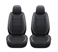 ZARUXCHA Housse Siege Voiture pour Opel Astra 2009-2023 2024 2025, Coussin en Cuir De Première Imperméable Et Résistant À l'usure, Housses Siege Avant Arrière Auto Protection Accessoire(Black White)