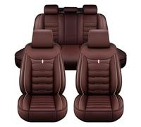 ZARUXCHA Housses de Siège de Voiture pour Nissan X-Trail T33 2021-2025, Ensemble Complet de Housses Siege Auto Universel en Cuir, Compatible avec Les Airbags Latéraux, 5 Seats(E(Coffee))