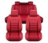 ZARUXCHA Housses de Siège de Voiture pour Suzuki Swift 2011-2023, Ensemble Complet de Housses Siege Auto Universel en Cuir, Compatible avec Les Airbags Latéraux, 5 Seats(F(Red))