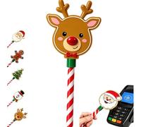 Zarvuso Christmas Tap to Pay Wand Contactless Payment Card Holder (F) | 3D Printed Christmas Tree Tap to Pay Wand, Funny Contactless Card Holder Payment Stick Holiday Checkout Prop, Christmas Gift