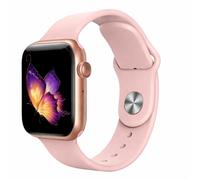 ZARYA Montre Connectée Smartwatch avec Bracelet Rose, Bracelet Supplémentaire Rouge Inclus Homme/Femme Bluetooth Appel Multifonction Sport cardiofréquencemetre étanche Android iOS (Rose)