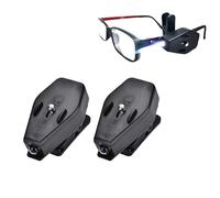 ZASCHMOY 1 Paire LED Clip sur Lunettes Lampe Lumière Veilleuse Mini Lampes de Lecture Universel Flexible Réglable pour Lecture de Nuit Appareil Maintenance Camping