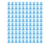 ZASCHMOY 100 Pièces Isolateurs de Type Boulon ABS 55 Mm pour Clôture électrique, Isolant Résistant à la Pluie Durable pour Jardin Agricole, Haute ténacité et Résistant à l'oxydation (BLUE)