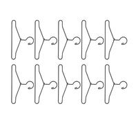 ZASCHMOY 10pcs Miniature Doll Clothers Poungers - Métal Mini Cartoon Mignon Cartoon 65 Mm Accessoires de Décoration de Placard pour Garde-Robe de Poupée Soignée et Bien Rangée - Black (65 mm)