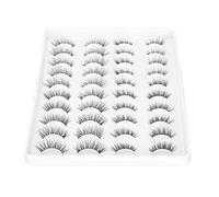 ZASCHMOY 20 Paires Fausses Cils 6d Cils pour les Yeux Légers Doux 4 Types de Look Naturel Datation de Maquillage