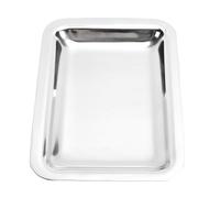 ZASCHMOY 304 Plateau de Service en Acier Inoxydable - Assiette d'apéritif à Dessert de Sushi Rectangulaire épaissi à la Finition Brillante pour une Utilisation Multifonctionnelle dans la Salle à
