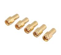 ZASCHMOY 5 Pièces de Terminaisons Coaxiales RF de Connecteur Mâle SMA, Fréquence Large de 50 Ohm 2W pour Antennes, GPS, Assemblage de Câbles, Composants électriques avec une Bonne