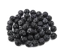 ZASCHMOY 50pcs Bio Poreux Filtre Balle Biochimique Matière d'étang d'Aquarium Filtre Léger 16 Mm pour Aquarium et Système de Filtration Biochimique (36 mm avec Coton)