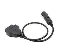 ZASCHMOY Adaptateur de Câble d'alimentation d'urgence ECU avec Connecteur de Allume-Cigare, 12v OBD Adaptateur de Câble de Voiture, Matériau ABS Premium pour Les Performances Transparentes
