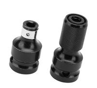 ZASCHMOY Adaptateur de Douille Télescopique Femelle Hexagonale 1/2 à 1/4 pour clé électrique, Outil de Remplacement Durable et Pratique pour des Changements d'embouts Faciles, 2 Pièces