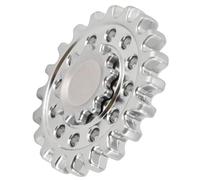 ZASCHMOY Anxiété Soulageant Le Doigt de la Vitesse Rond Gyroscope - Toy de Soulagement de Contrainte Rotatif en Alliage Zinc pour l'ajout, TDAH, Conception Argentée Portable (Silver)