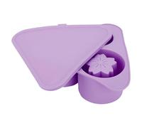 ZASCHMOY Bac à Glaçons en Silicone, Glaçons Empilables en Forme de Fleur Creuse de Grande capacité pour Tasse de 20 à 30 à 40 Oz, avec Couvercle pour un Retrait et une propreté Faciles (PURPLE)