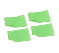 ZASCHMOY Bandes de Dentelle de Football en Silicone Antidérapantes, Couvertures de Dentelle de Chaussures Confortables pour Crampons de Football, 2 Paires, Taille 4x6x11,8 Cm (GREEN)