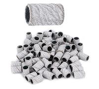 ZASCHMOY Bandes de Ponçage pour Nail Art, 100 Pièces, Anneaux de Ponçage de Manucure Professionnels pour Salon de Manucure, avec une dureté élevée et une Résistance à L'abrasion (HQ-09 Blanc 180#)