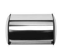 ZASCHMOY Boîte à Pain en Fer Conteneur de Stockage de Pain Durable Garde- en Fer Poli Miroir pour Comptoir de Cuisine et Bureau Mallette de Rangement à 2 Compartiments (WHITE)