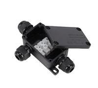 ZASCHMOY Boîte de Jonction électrique, Boîtier en Plastique Extérieur IP66 avec Connecteurs Rotatifs pour Lampadaires, éclairage de Cour de Tunnel (FSH6866-3P)