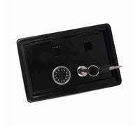 ZASCHMOY Box de l'argent d'apprentissage pour Enfants avec Mot de Passe et 2 Clés - Black Cash Coins Saving Box pour la Maison, l'école ou le Bureau (BLACK)