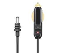 ZASCHMOY Câble d'alimentation CC de Voiture pour Satellite - Chargeur Plug and Play étanche 18 AWG pour Camions, Bus et Bateaux - Alimentation Fiable pour Systèmes Satellites (2M)