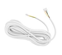 ZASCHMOY Câble en Cuivre Flexible Rond à 4 Conducteurs de 10 M, 0,3 Mm, pour Sonnette Vidéo et Système d', Conception Durable avec Connecteurs Préconnectés et Options de Sauvegarde