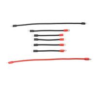 ZASCHMOY Câbles de Batterie de Chariots de 7pcs 4 Kit de Câblage en Cuivre Pur de Calibre avec des Pattes Lourdes pour les Voiturettes de DC AC 36V 48V (Paquet 5)