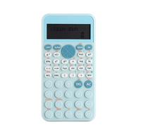 ZASCHMOY Calculatrices Scientifiques, Calculatrice de Bureau avec 240 Fonctions, écran LCD 2 Lignes, Idéale pour Les Cours Débutants et Avancés, Lycée ou Collège (Bleu Clair)