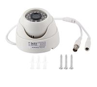 ZASCHMOY Caméra de vidéosurveillance HD 1080P, dôme analogique 4-en-1 avec Objectif 3,6 mm, Vision Nocturne IR, étanche et Facile à Installer