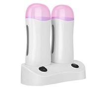 ZASCHMOY Chauffe-cire ¨¤ Double Cartouche, Machine D'¨¦pilation en Mat¨¦riau ABS avec Fen¨ºtre Transparente Transparente