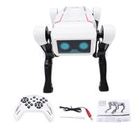 ZASCHMOY Chien Robot Intelligent Programmable, Jouet de Codage à Distance avec Commande Vocale avec 30 Actions Kung Fu, Poignée de Main, Attaque de Pipi, pour Enfants de 6 à 12 Ans