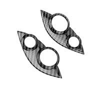 ZASCHMOY Couvercle de Bouton de Volant en Fiber de Carbone, Capot de Bordure de Remplacement pour Smart Fortwo/Forfour 453 2015 - 2021